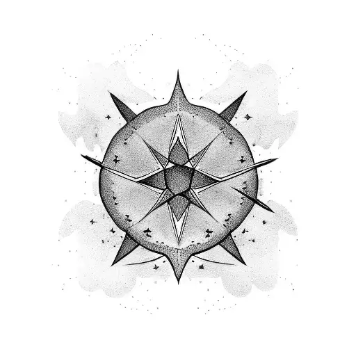 Star cloud tattoo design idea