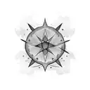 Star cloud tattoo design idea