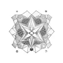 Star cloud tattoo design idea