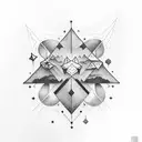 Star cloud tattoo design idea