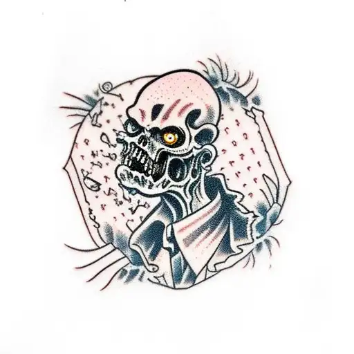 zombie tattoo design idea