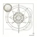 armillary sphere tattoo design idea