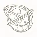 armillary sphere tattoo design idea