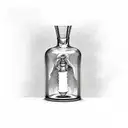 MESSAGE IN A BOTTLE tattoo design idea