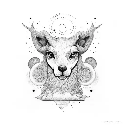 head in clouds  tattoo design idea