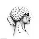 head in clouds  tattoo design idea