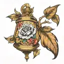 bell tattoo design idea