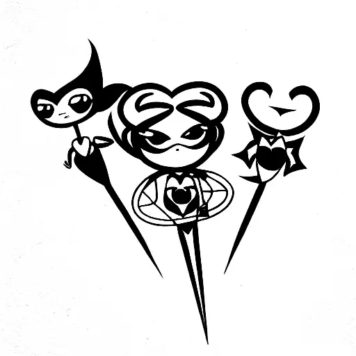 powerpuff girls tattoo design idea