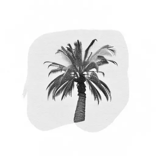 palm tree with the numbers 201120376 214771576 1088877600 as the trunk and branches 1114539600 1172930580 1283000160 tattoo design idea
