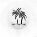 palm tree with the numbers 201120376 214771576 1088877600 as the trunk and branches 1114539600 1172930580 1283000160 tattoo design idea