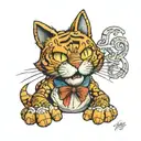Garfield tattoo design idea