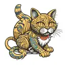 Garfield tattoo design idea