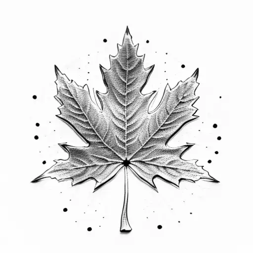 Maple Leaf tattoo design idea