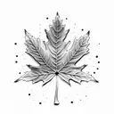 Maple Leaf tattoo design idea