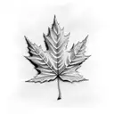 Maple Leaf tattoo design idea