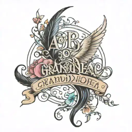 Names of grandughters Amelia ans Addison tattoo design idea