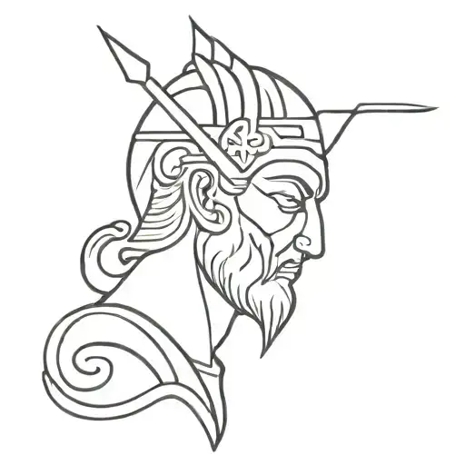 god plutus tattoo design idea