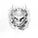 chimera tattoo design idea