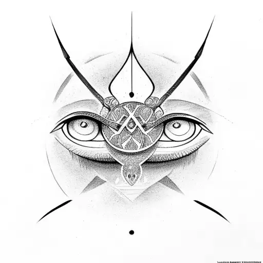 horus eye tattoo design idea