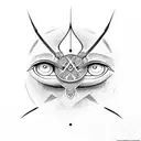 horus eye tattoo design idea