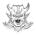 Oni Mask tattoo design idea