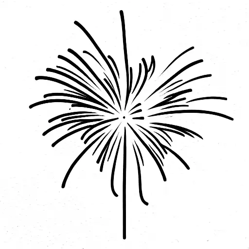 fireworks tattoo design idea
