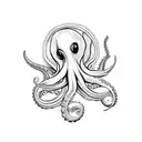 wise Octopus tattoo design idea