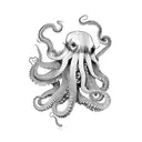 humanoid Octopus tattoo design idea
