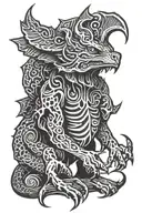 cryptid tattoo design idea