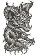 cryptid tattoo design idea