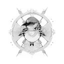 3 birds cool design, interpretation of three unique children  tattoo design idea