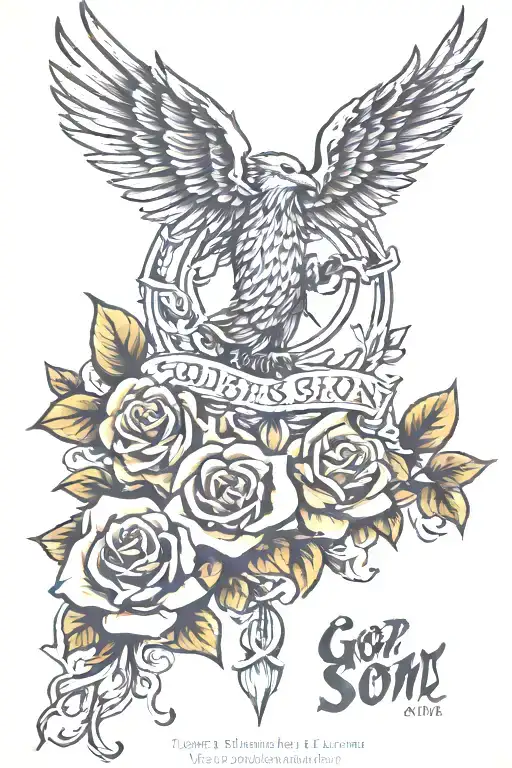 God's Son Isaiah 54:17 tattoo design idea