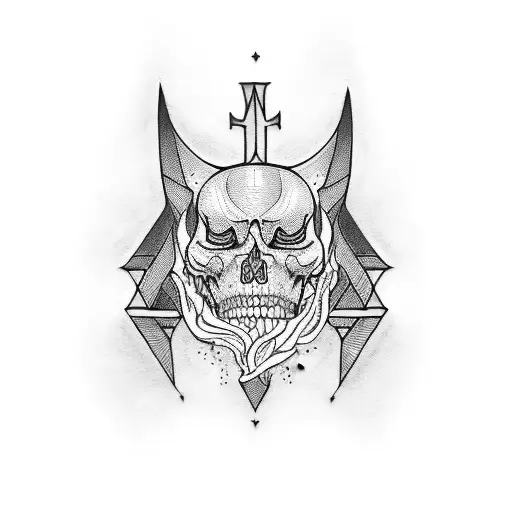 dark gothic  tattoo design idea