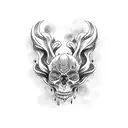 dark gothic  tattoo design idea