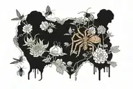 the plants, the birds, the ants and spiders and bees going about their individual tasks, putting the world in order tattoo design idea