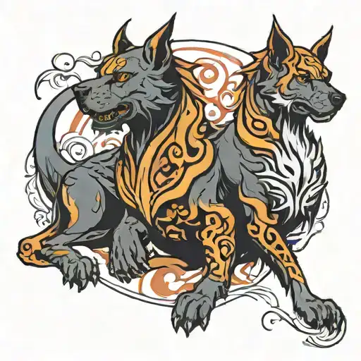 cerberus tattoo design idea