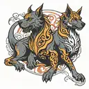 cerberus tattoo design idea
