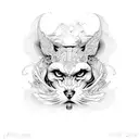 Double R tattoo design idea