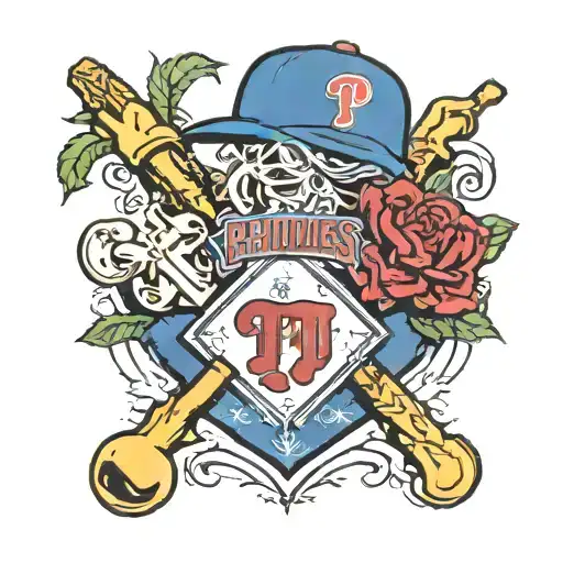 Phillies and Hebrew tattoo design idea