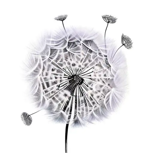 Dandelion tattoo design idea