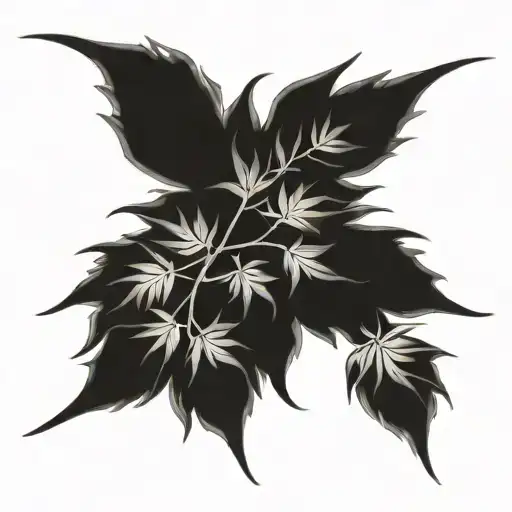 Japanese maple tree tattoo design idea
