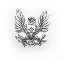 lsd eagle tattoo design idea