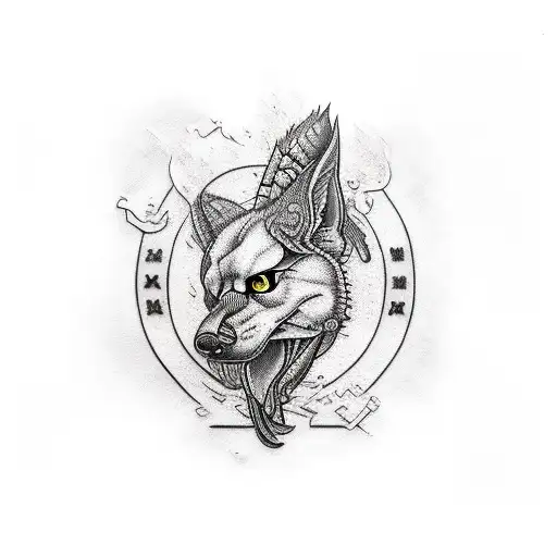 hunter name tattoo design idea