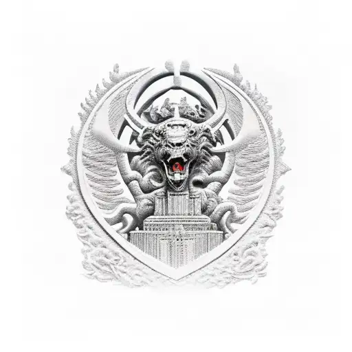 Motherland Monument Kiev tattoo design idea