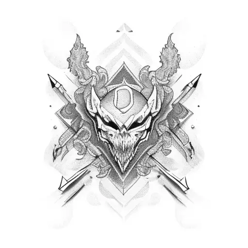 garter tattoo design idea