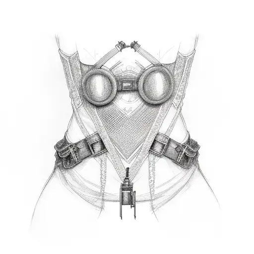 garter belt tattoo design idea