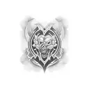 garter tattoo design idea