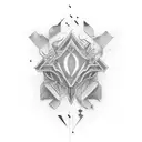 garter tattoo design idea