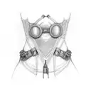 garter belt tattoo design idea