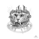 garter belt tattoo design idea